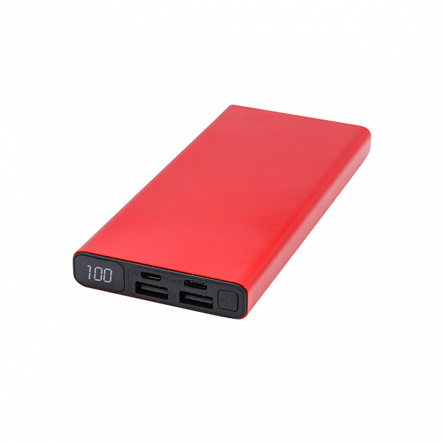 Внешний аккумулятор Höginn, 10000mAh, красный с логотипом в Самаре заказать по выгодной цене в кибермаркете AvroraStore