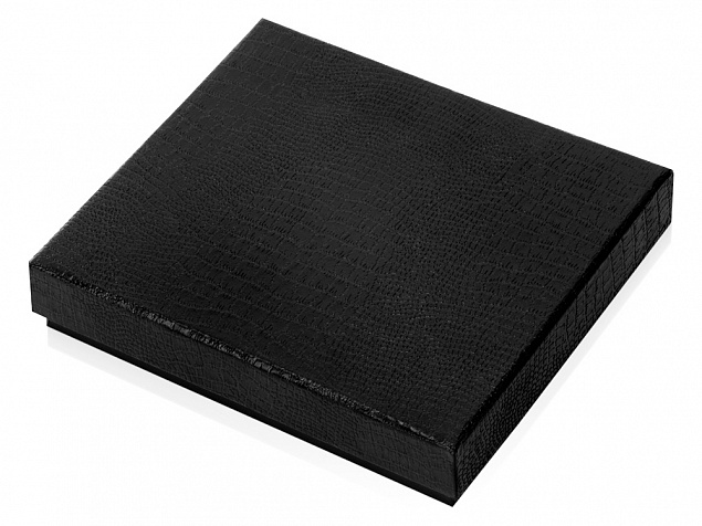Подарочная коробка 13 х 14,8 х 2,9 см, черный с логотипом в Самаре заказать по выгодной цене в кибермаркете AvroraStore