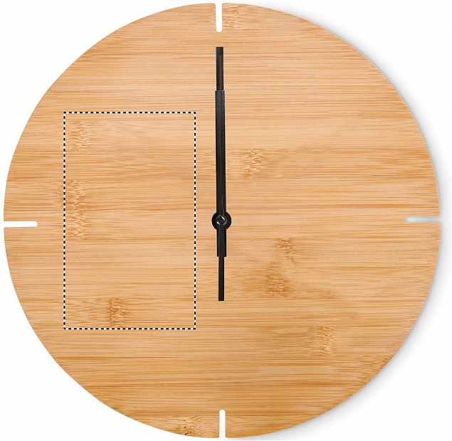 Настенные часы из бамбука кругл с логотипом в Самаре заказать по выгодной цене в кибермаркете AvroraStore