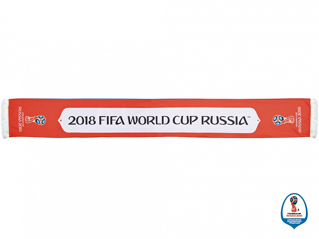 Шарф Россия трикотажный 2018 FIFA World Cup Russia™ с логотипом в Самаре заказать по выгодной цене в кибермаркете AvroraStore