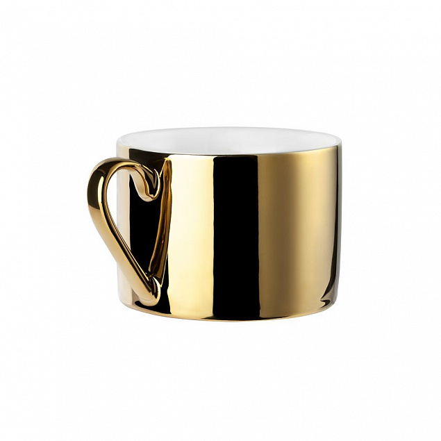 Чайная пара Reflection, золотистая с логотипом в Самаре заказать по выгодной цене в кибермаркете AvroraStore