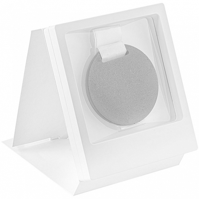 Рамка Transparent с шубером, белый с логотипом в Самаре заказать по выгодной цене в кибермаркете AvroraStore