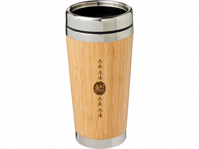 Термостакан Bambus с бамбуковой отделкой с логотипом в Самаре заказать по выгодной цене в кибермаркете AvroraStore
