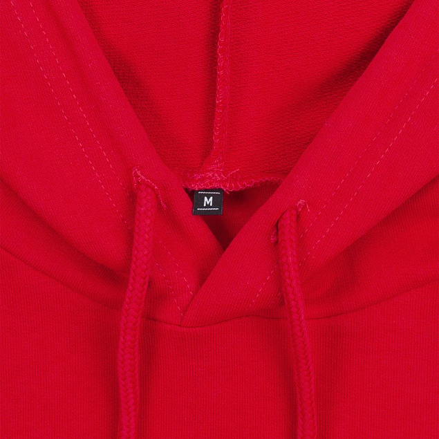 Толстовка с капюшоном женская Hoodie, красный меланж с логотипом в Самаре заказать по выгодной цене в кибермаркете AvroraStore