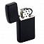 Зажигалка Zippo Slim Matt, матовая черная с логотипом в Самаре заказать по выгодной цене в кибермаркете AvroraStore