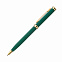 Шариковая ручка Benua, зеленая/позолота с логотипом в Самаре заказать по выгодной цене в кибермаркете AvroraStore