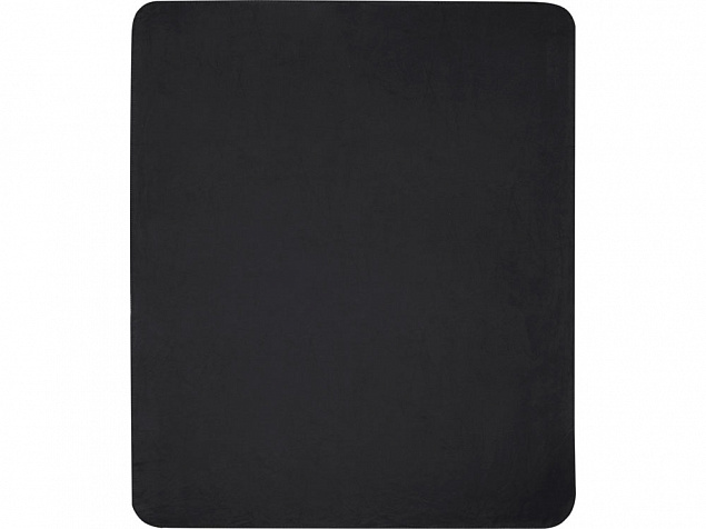 Плед Willow из флиса, вторичного ПЭТ, черный с логотипом в Самаре заказать по выгодной цене в кибермаркете AvroraStore