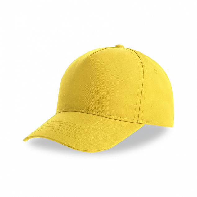 Бейсболка RECY FIVE, желтый, 5 клиньев, 100 % переработанный полиэстер, липучка с логотипом в Самаре заказать по выгодной цене в кибермаркете AvroraStore