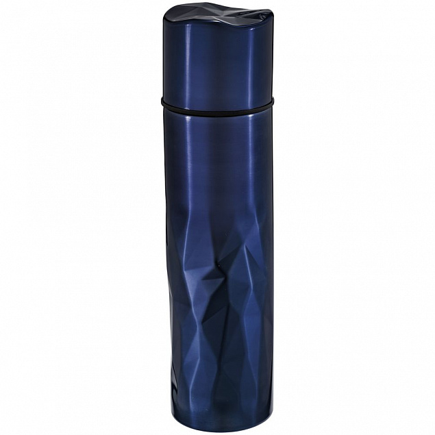 Набор Gems: зонт и термос, синий с логотипом в Самаре заказать по выгодной цене в кибермаркете AvroraStore