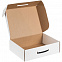Коробка самосборная Light Case, белая, с черной ручкой с логотипом в Самаре заказать по выгодной цене в кибермаркете AvroraStore