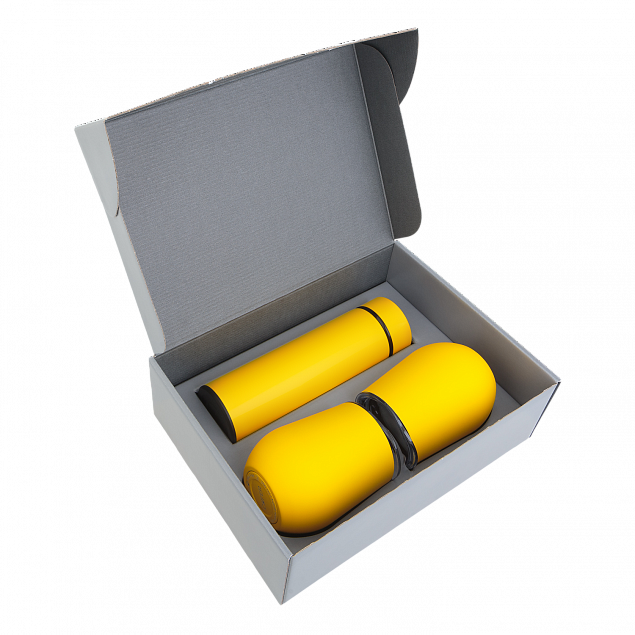 Набор Hot Box CS2 grey (желтый) с логотипом в Самаре заказать по выгодной цене в кибермаркете AvroraStore