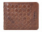 Бумажник Mano Don Luca, натуральная кожа в коньячном цвете, 11 х 8,5 см с логотипом в Самаре заказать по выгодной цене в кибермаркете AvroraStore