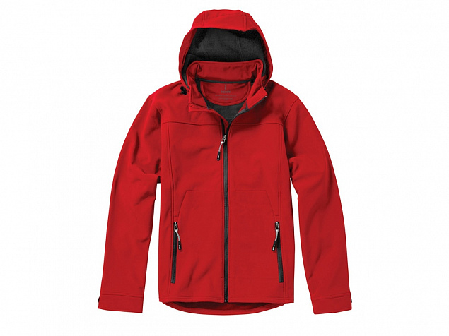 Куртка софтшел Langley мужская, красный с логотипом в Самаре заказать по выгодной цене в кибермаркете AvroraStore