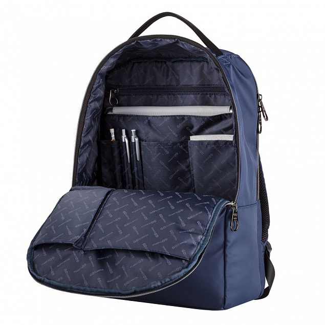 Рюкзак Landon Go M, синий с логотипом в Самаре заказать по выгодной цене в кибермаркете AvroraStore
