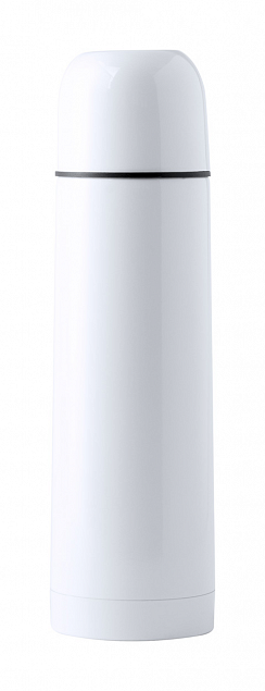 Термос,500 мл,белый с логотипом в Самаре заказать по выгодной цене в кибермаркете AvroraStore