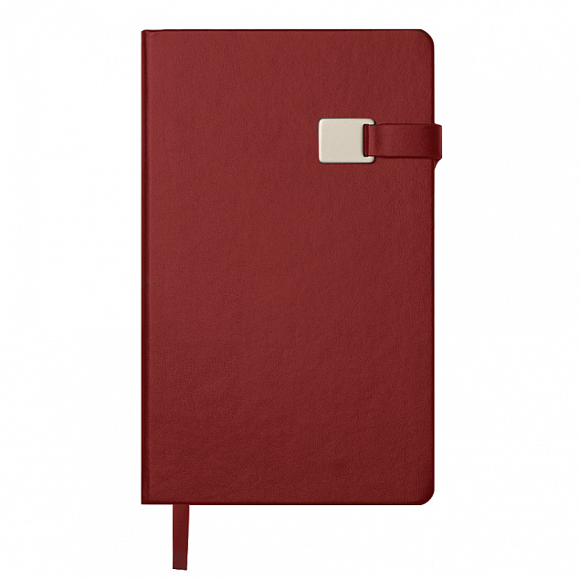 Ежедневник недатированный Spirit , А5, красный, кремовый блок с логотипом в Самаре заказать по выгодной цене в кибермаркете AvroraStore