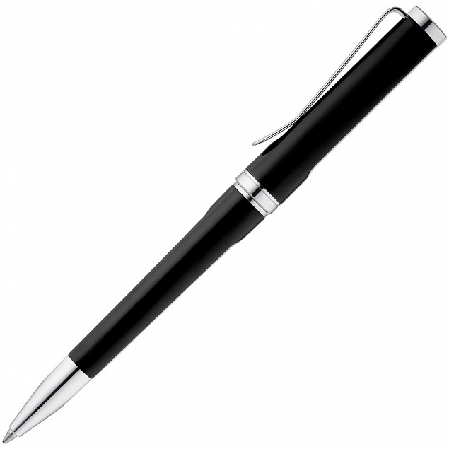 Ручка шариковая Phase, черная с логотипом в Самаре заказать по выгодной цене в кибермаркете AvroraStore