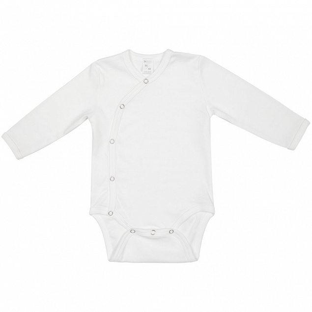 Боди детское Baby Prime, молочно-белое с логотипом в Самаре заказать по выгодной цене в кибермаркете AvroraStore