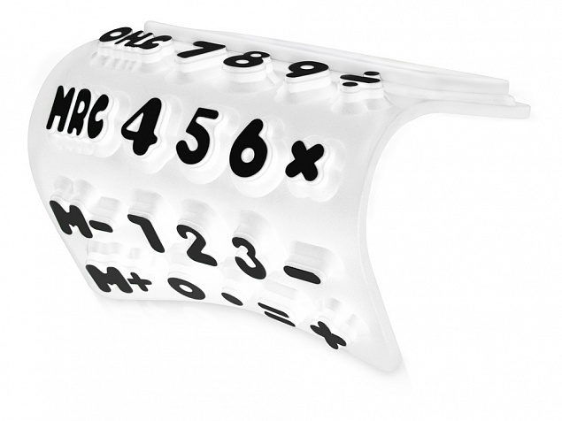 Калькулятор Splitz, белый с логотипом в Самаре заказать по выгодной цене в кибермаркете AvroraStore