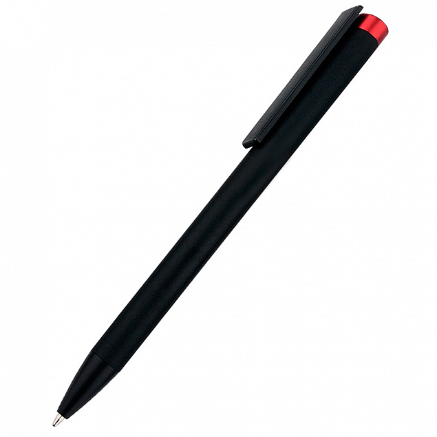 Ручка металлическая Slice Soft, красная с логотипом в Самаре заказать по выгодной цене в кибермаркете AvroraStore