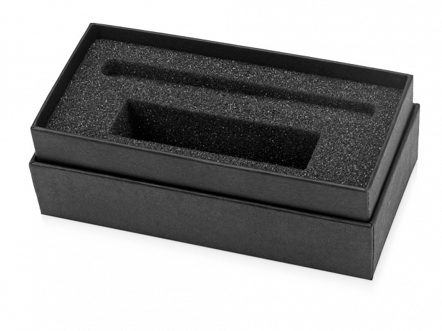 Коробка подарочная Smooth S для зарядного устройства и ручки с логотипом в Самаре заказать по выгодной цене в кибермаркете AvroraStore