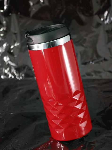 Термостакан Prism, красный с логотипом в Самаре заказать по выгодной цене в кибермаркете AvroraStore