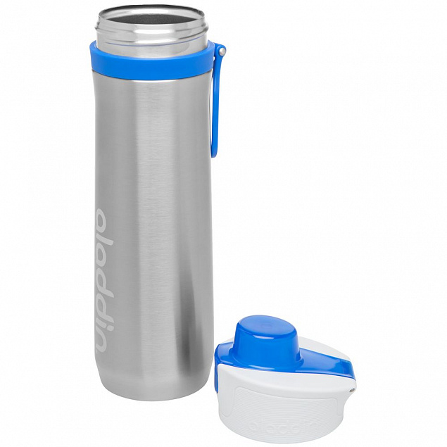 Бутылка для воды Active Hydration 600, синяя с логотипом в Самаре заказать по выгодной цене в кибермаркете AvroraStore