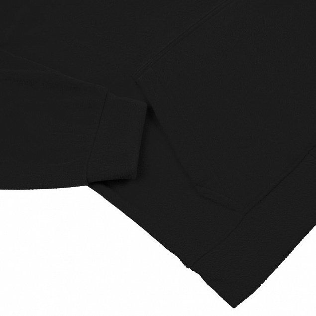 Худи флисовое унисекс Manakin, черное с логотипом в Самаре заказать по выгодной цене в кибермаркете AvroraStore