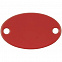 Шильдик металлический Alfa Oval, красный с логотипом в Самаре заказать по выгодной цене в кибермаркете AvroraStore
