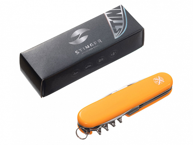 Нож перочинный, 90 мм, 13 функций с логотипом в Самаре заказать по выгодной цене в кибермаркете AvroraStore