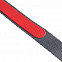 Лента для бейджа с ретрактором Devon, серая с красным с логотипом в Самаре заказать по выгодной цене в кибермаркете AvroraStore