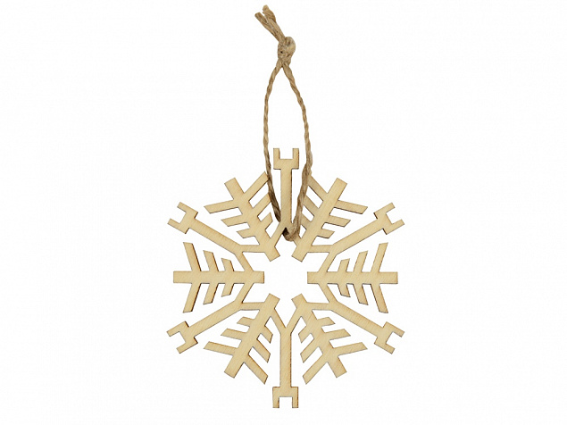 Набор деревянных снежинок с логотипом в Самаре заказать по выгодной цене в кибермаркете AvroraStore