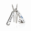 Мультитул с карабином, серебряный с логотипом в Самаре заказать по выгодной цене в кибермаркете AvroraStore
