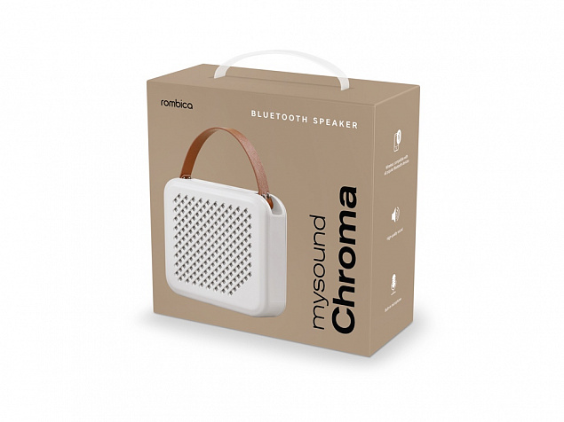 Портативная акустика Rombica mysound Chroma White с логотипом в Самаре заказать по выгодной цене в кибермаркете AvroraStore