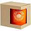 Коробка для кружки с окошком, крафт с логотипом в Самаре заказать по выгодной цене в кибермаркете AvroraStore