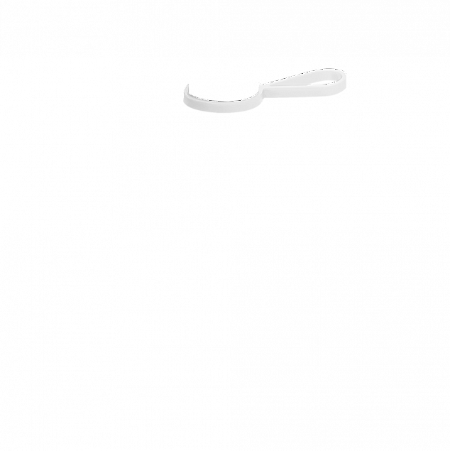 Кольцо-держатель силиконовое для термобутылки Olivia, белый с логотипом в Самаре заказать по выгодной цене в кибермаркете AvroraStore