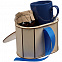Коробка Drummer, овальная, с синей лентой с логотипом в Самаре заказать по выгодной цене в кибермаркете AvroraStore