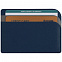 Чехол для карточек Dual, синий с логотипом в Самаре заказать по выгодной цене в кибермаркете AvroraStore