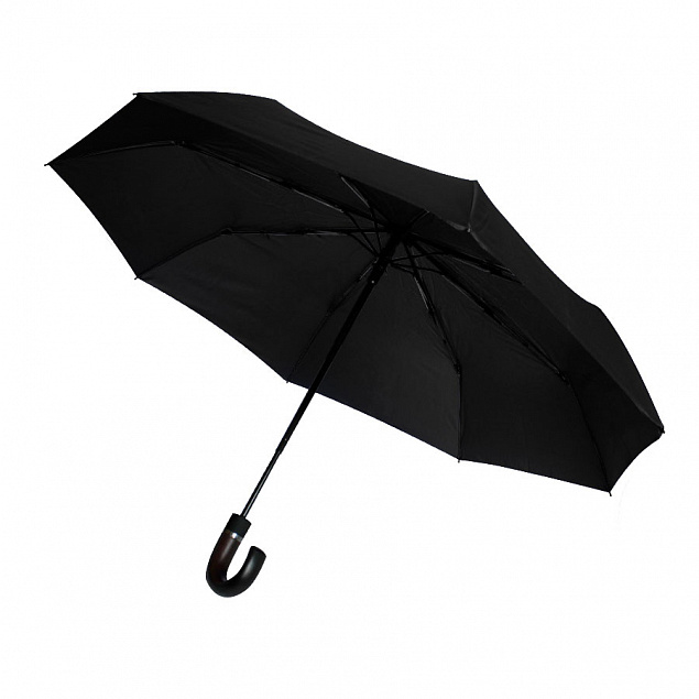 Автоматический противоштормовой зонт Конгресс - Черный AA с логотипом в Самаре заказать по выгодной цене в кибермаркете AvroraStore