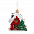 Ёлочная игрушка Домик (белый) с логотипом в Самаре заказать по выгодной цене в кибермаркете AvroraStore