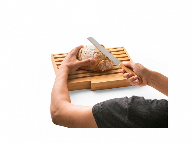 Хлебная доска с ножом «PASSARD» с логотипом в Самаре заказать по выгодной цене в кибермаркете AvroraStore