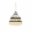 Ёлочная игрушка Шапочка (белый с золотым ) с логотипом в Самаре заказать по выгодной цене в кибермаркете AvroraStore