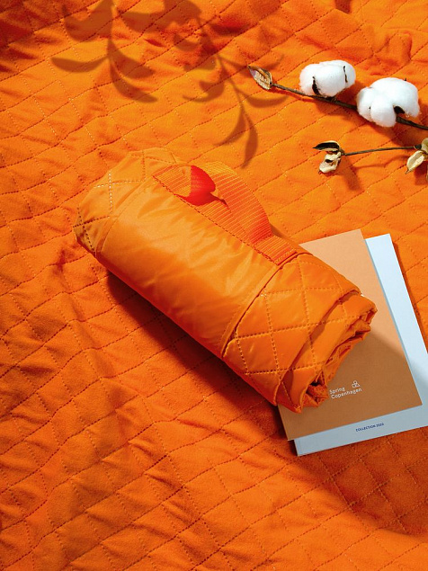 Плед для пикника Comfy, оранжевый с логотипом в Самаре заказать по выгодной цене в кибермаркете AvroraStore