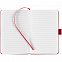 Блокнот Freenote, в линейку, темно-красный с логотипом в Самаре заказать по выгодной цене в кибермаркете AvroraStore