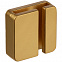 Квадратный шильдик на резинку Epoxi, матовый золотистый с логотипом в Самаре заказать по выгодной цене в кибермаркете AvroraStore