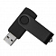 USB flash-карта DOT (16Гб), черный, 5,8х2х1,1см, пластик, металл с логотипом в Самаре заказать по выгодной цене в кибермаркете AvroraStore