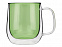 Цветная кружка Ubud с двойными стенками, зеленый с логотипом в Самаре заказать по выгодной цене в кибермаркете AvroraStore