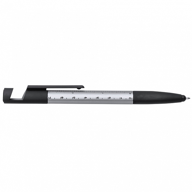 Мультитул в виде шариковой ручки, черный с логотипом в Самаре заказать по выгодной цене в кибермаркете AvroraStore