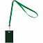 Лента с карабином Colorplan, зеленая с логотипом в Самаре заказать по выгодной цене в кибермаркете AvroraStore