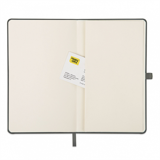 Ежедневник недатированный HAMILTON, A5, темно-серый, кремовый блок с логотипом в Самаре заказать по выгодной цене в кибермаркете AvroraStore